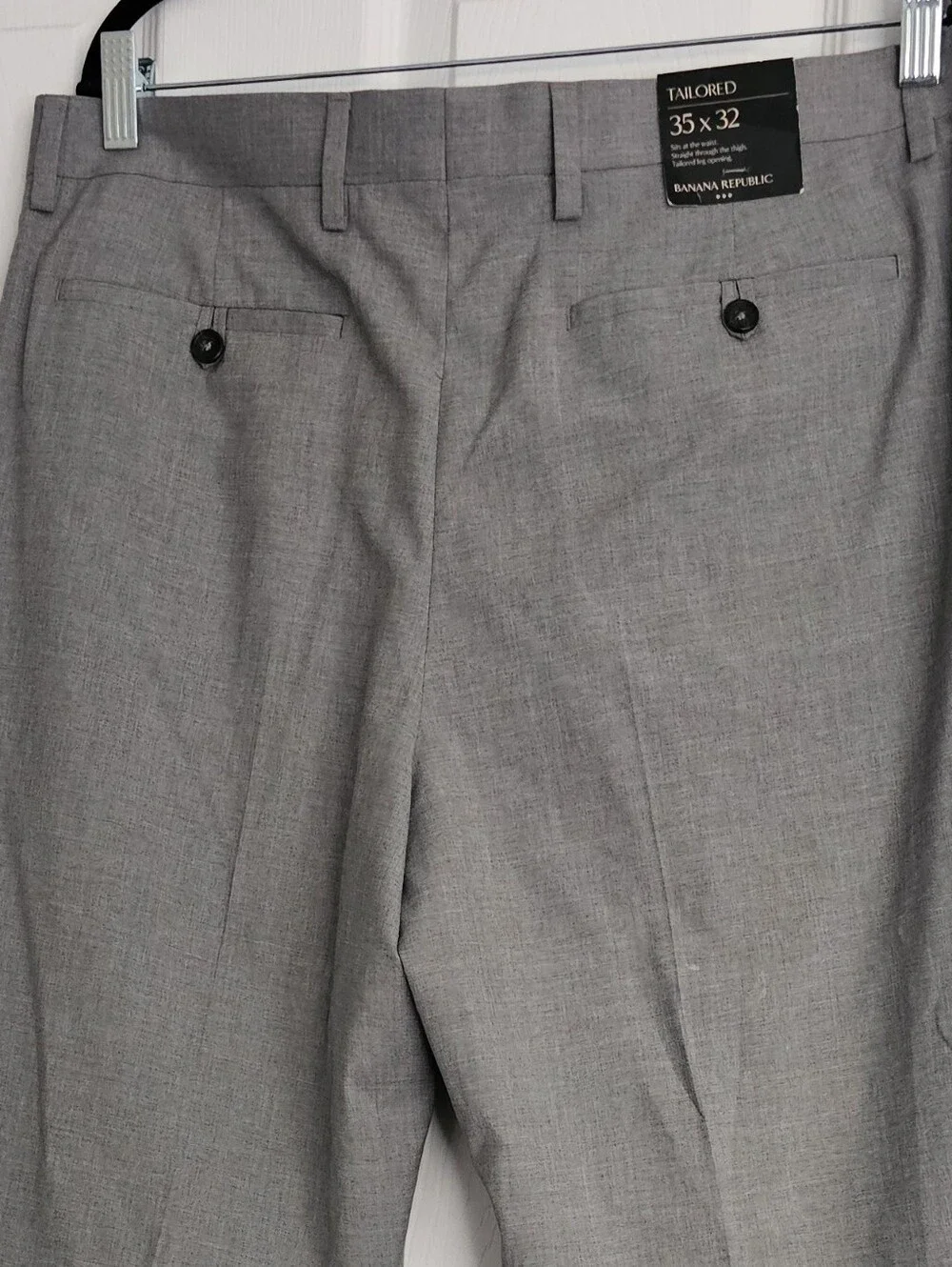Banana Republic NWT Gray Men's Dress Pants - Classic Tailored Trousers Sz. 35x32